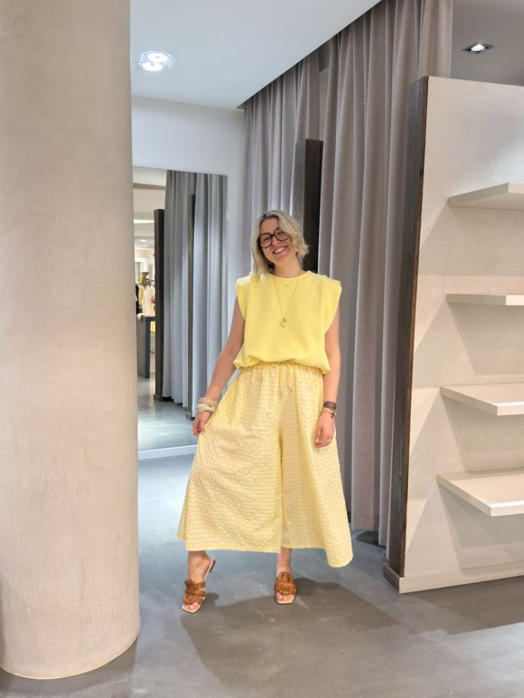 full yellow outfit