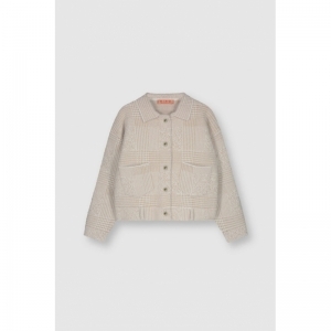 Boxy jacket - Stone check