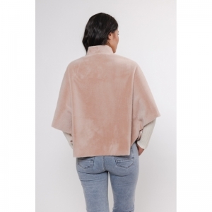 Faux fur cape - Powder