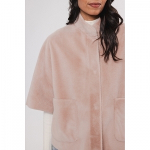 Faux fur cape - Powder