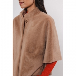 Faux fur cape - Twig