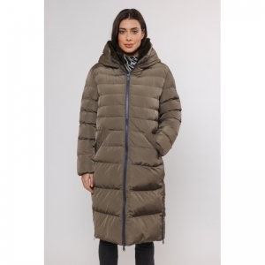 Long padded hooded coat with f - Hunter