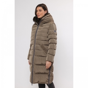 Long padded hooded coat with f - Hunter