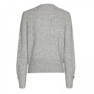 cosy pull met hartjes effect 16 Light Grey