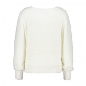 Bodi fluffy sweater - off white