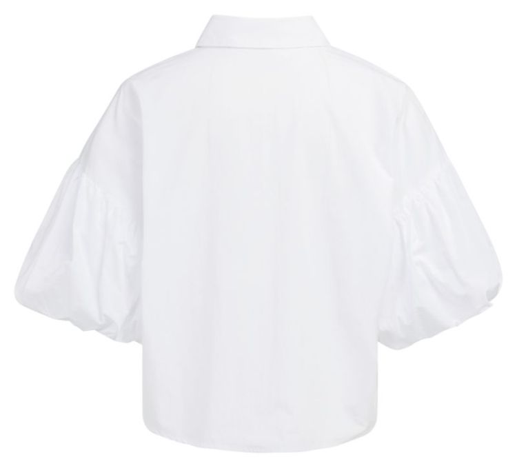 Blouse with voluminous balloon 00000 PURE WHIT