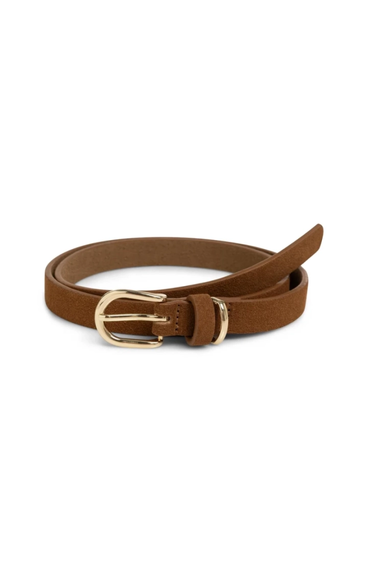 Suede belt with round buckle a 81124 PARTRIDGE