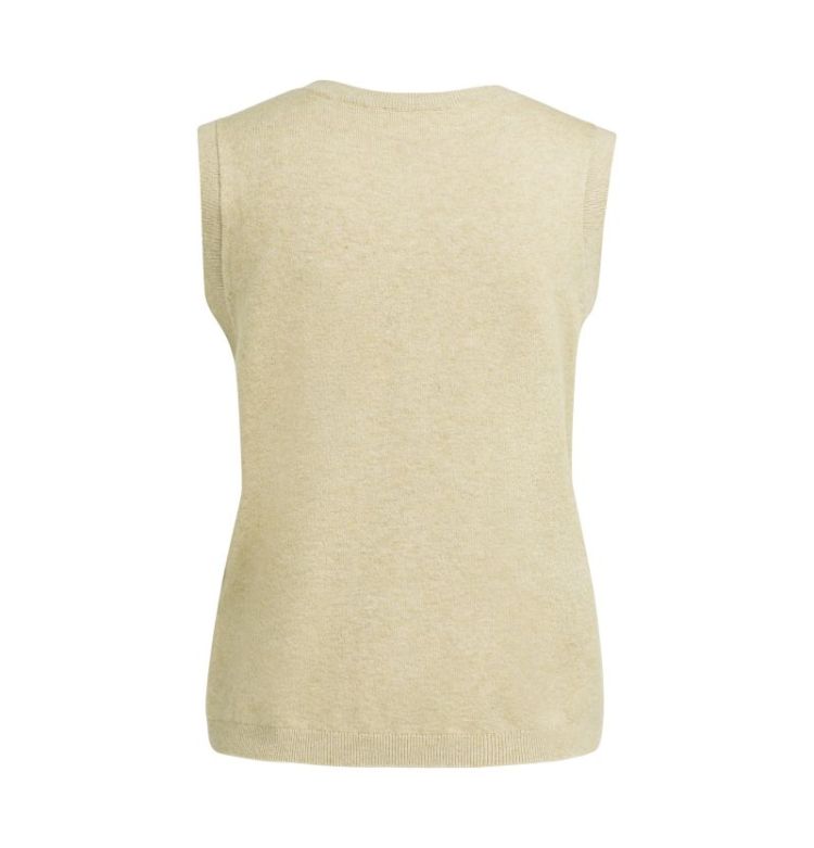 Knitted spencer with buttons 611102 OLIVE GR