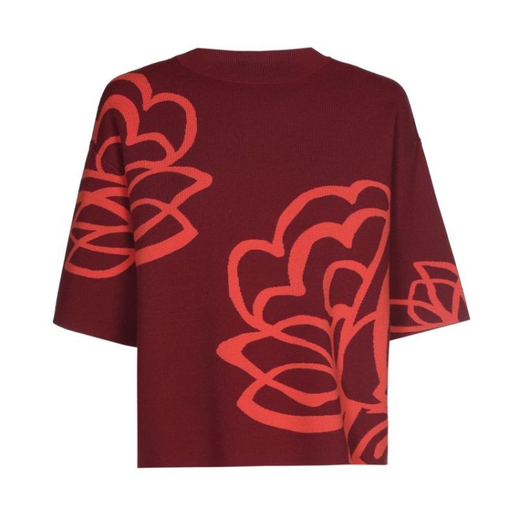Korte pull met grafisch bloeme 59 Multi Color