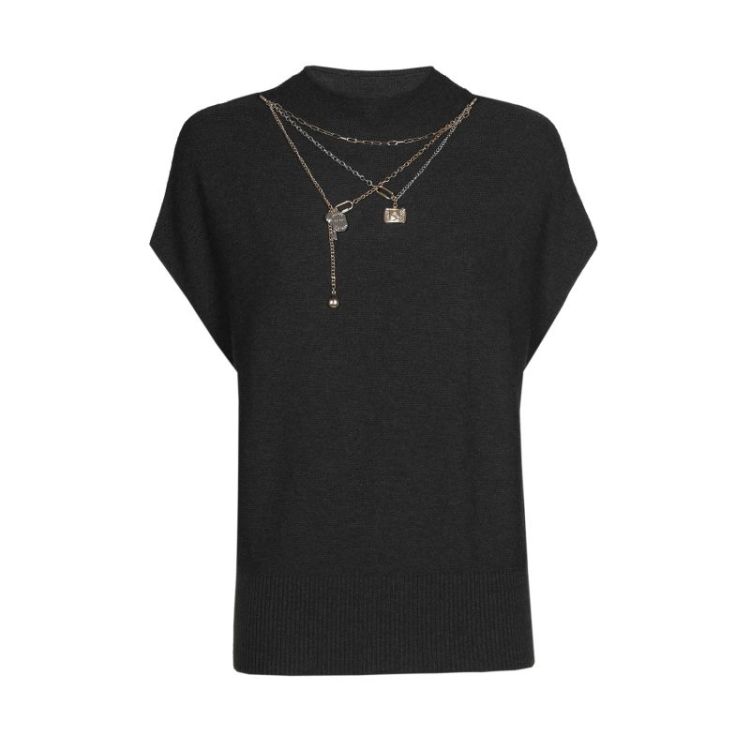 Pull met ketting detail 11 Charcoal