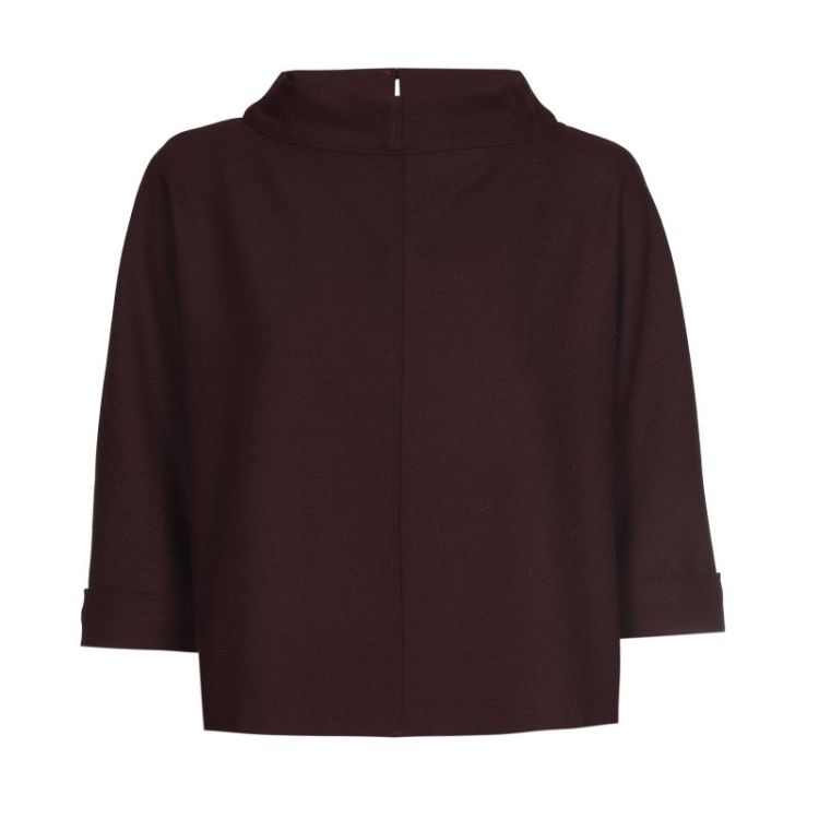 Rechtvallende top 52 Burgandy